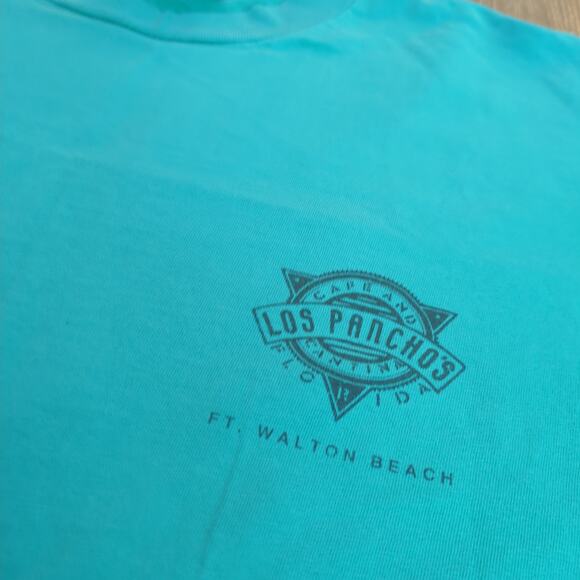 VTG Tequila Shooter Lizard Adult Large Shirt Alcohol Beer Reptile Snake Teal - Picture 5 of 9